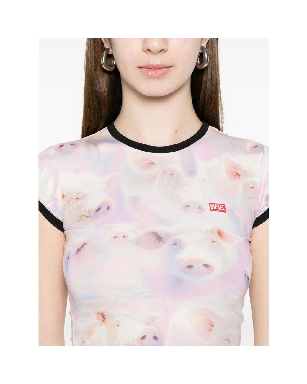 DIESEL White T-Unkyp Printed T-Shirt