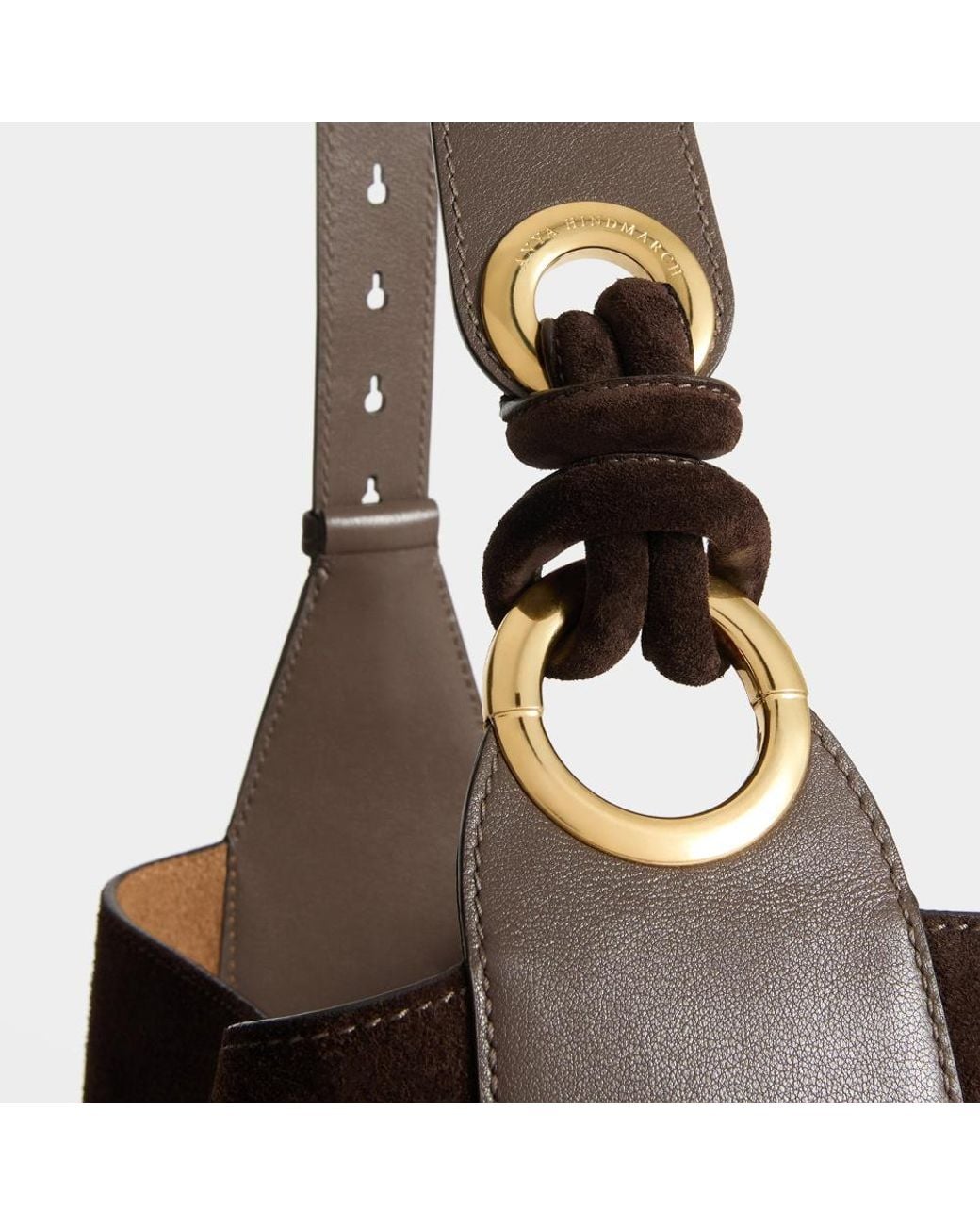 Anya Hindmarch Brown Ringo Shoulder Bag