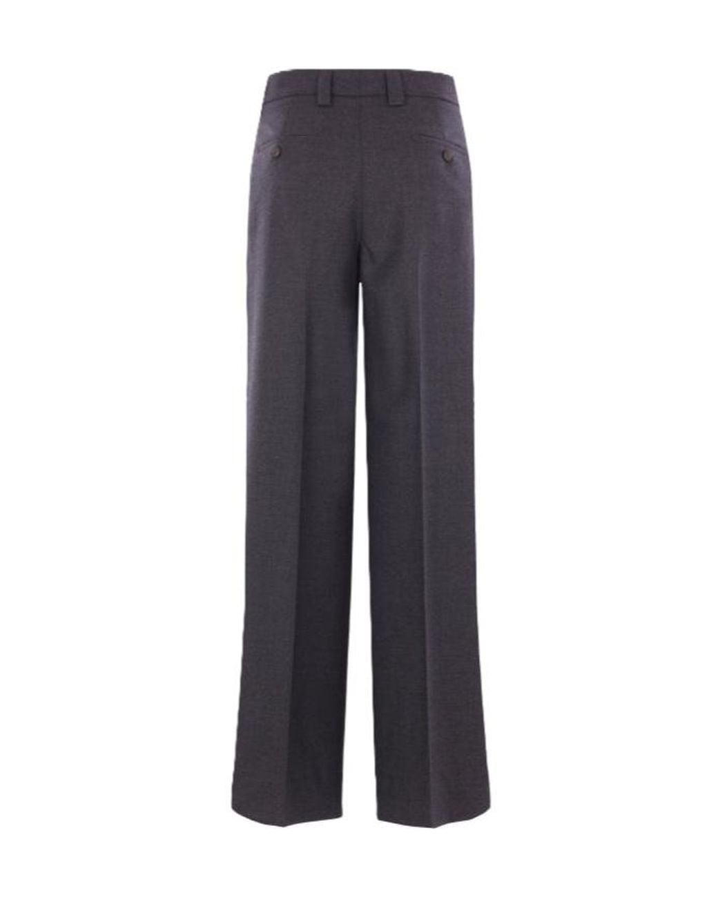 Incotex Blue Wool Tailored Pants