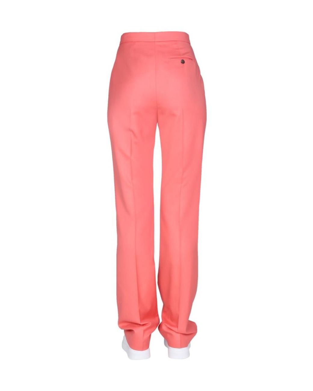 McQueen Pink Straight Leg Trousers