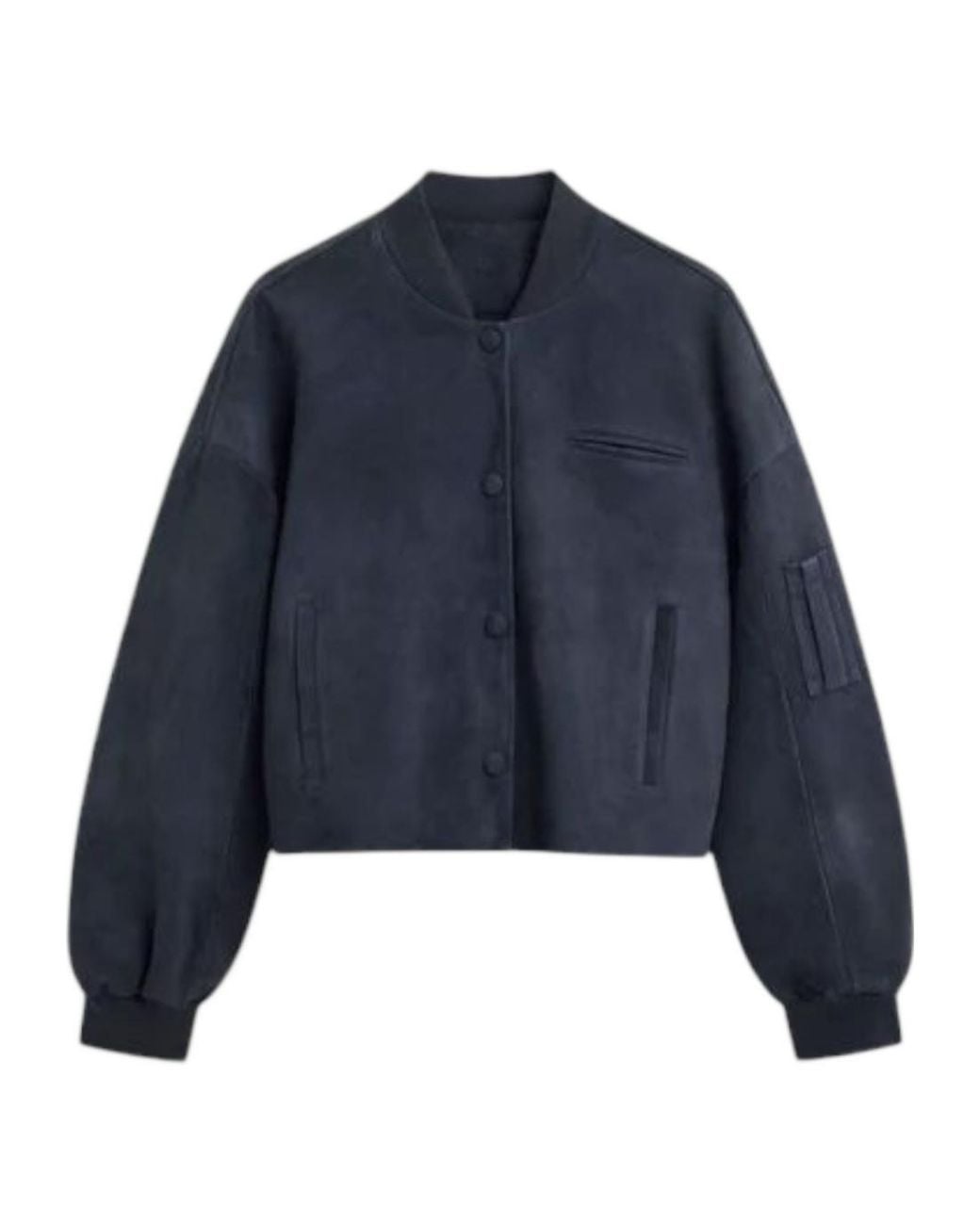 Semicouture Blue Casual Leather Jacket