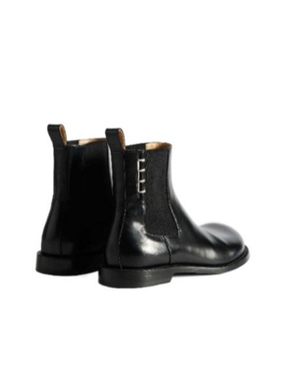 J.W. Anderson Black Chelsea Loafer Boots