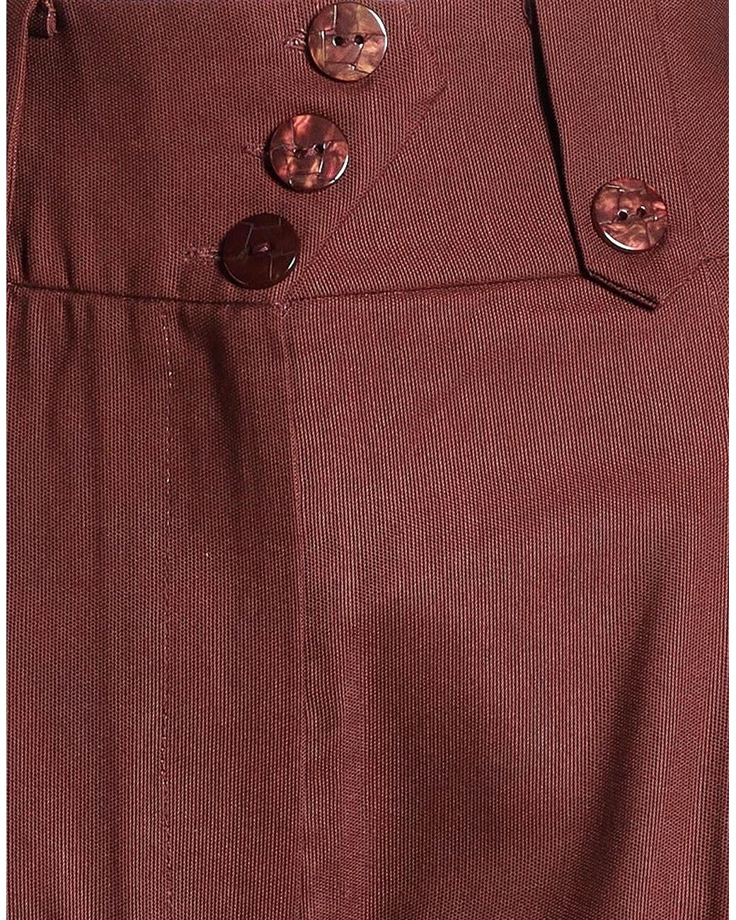 Farm Rio Red Casual Pants With Belt Loops
