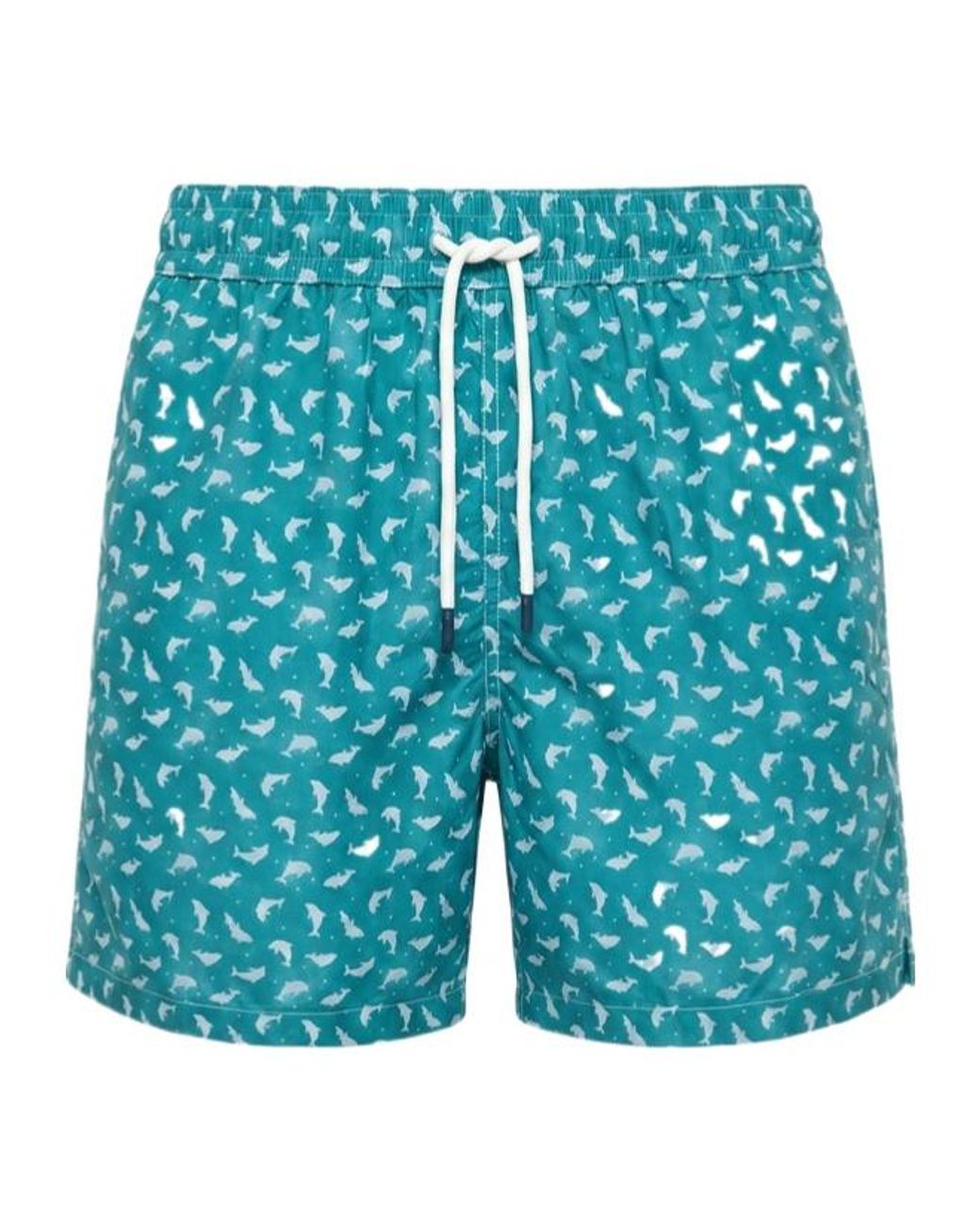 Fedeli Blue Madeira Swim Trunks for men