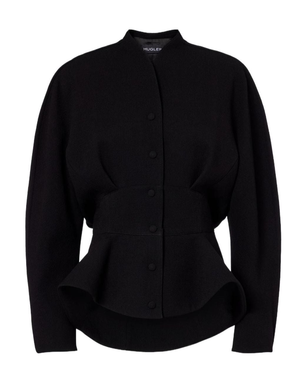 Mugler Black Lily-Pad Casual Jacket