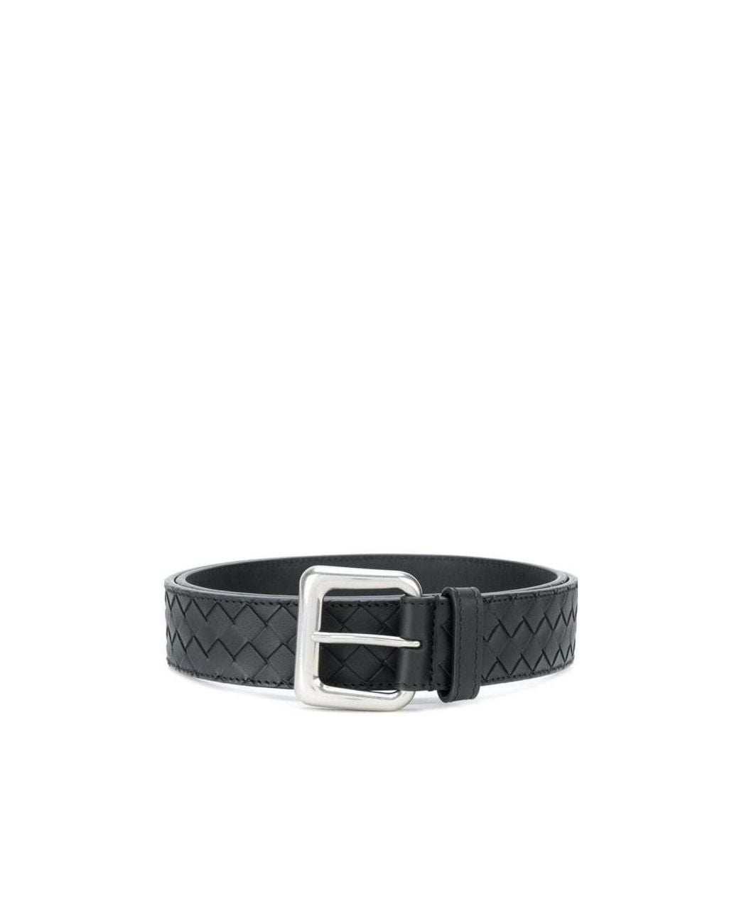 Bottega Veneta White Intecciato Belt for men