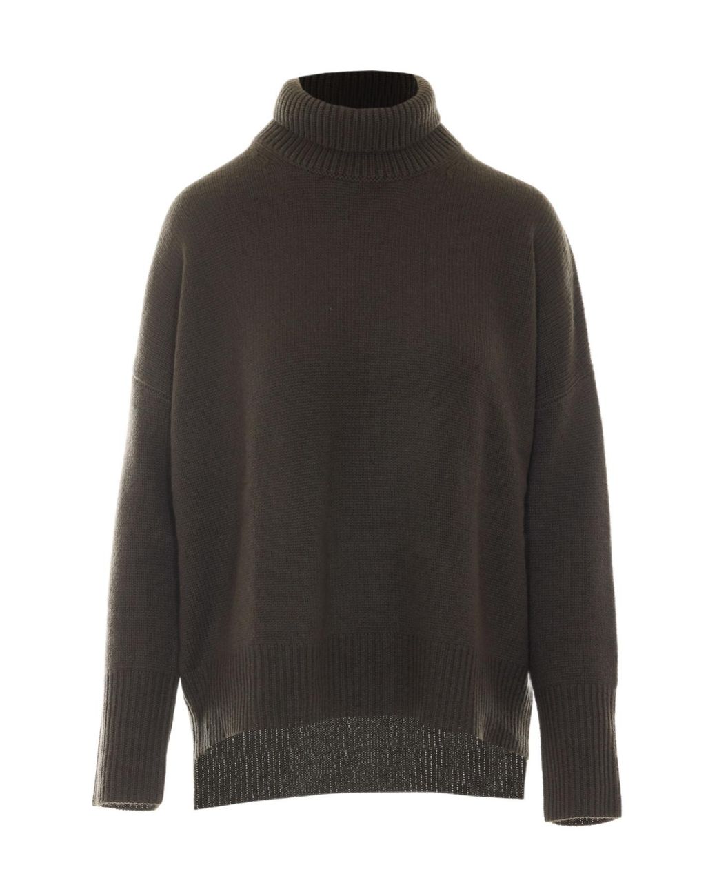 Lisa Yang Gray Heidi High Neck Knitted Sweater