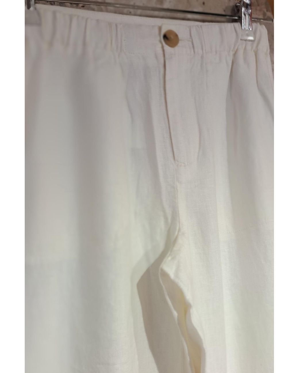 Vince Multicolor Elastic Waist Straight-Leg Pants