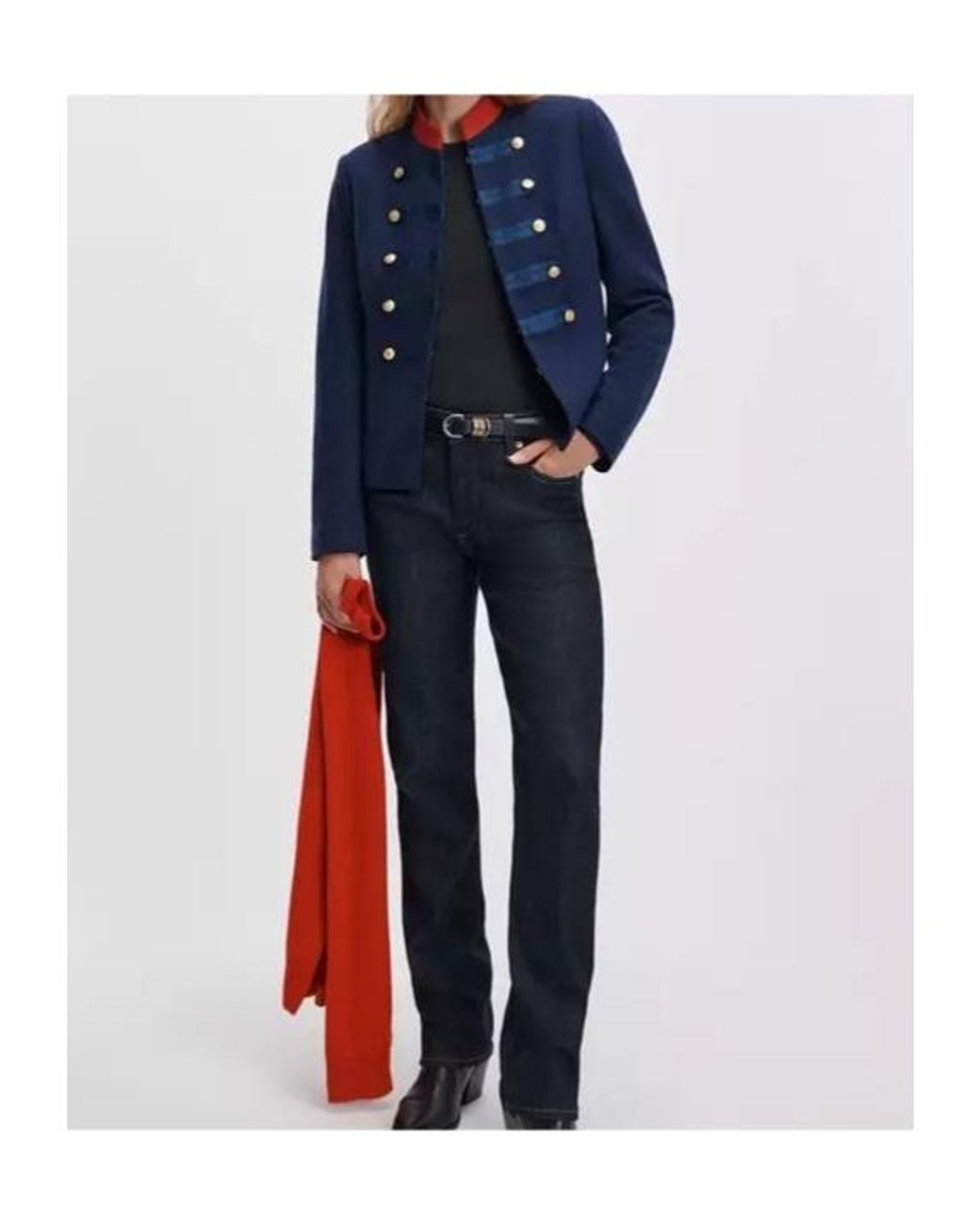 Rag & Bone Blue Long-Sleeve Casual Jacket