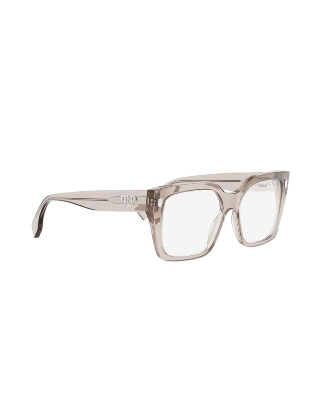 Fendi White Eyewear Square Frame Glasses for men
