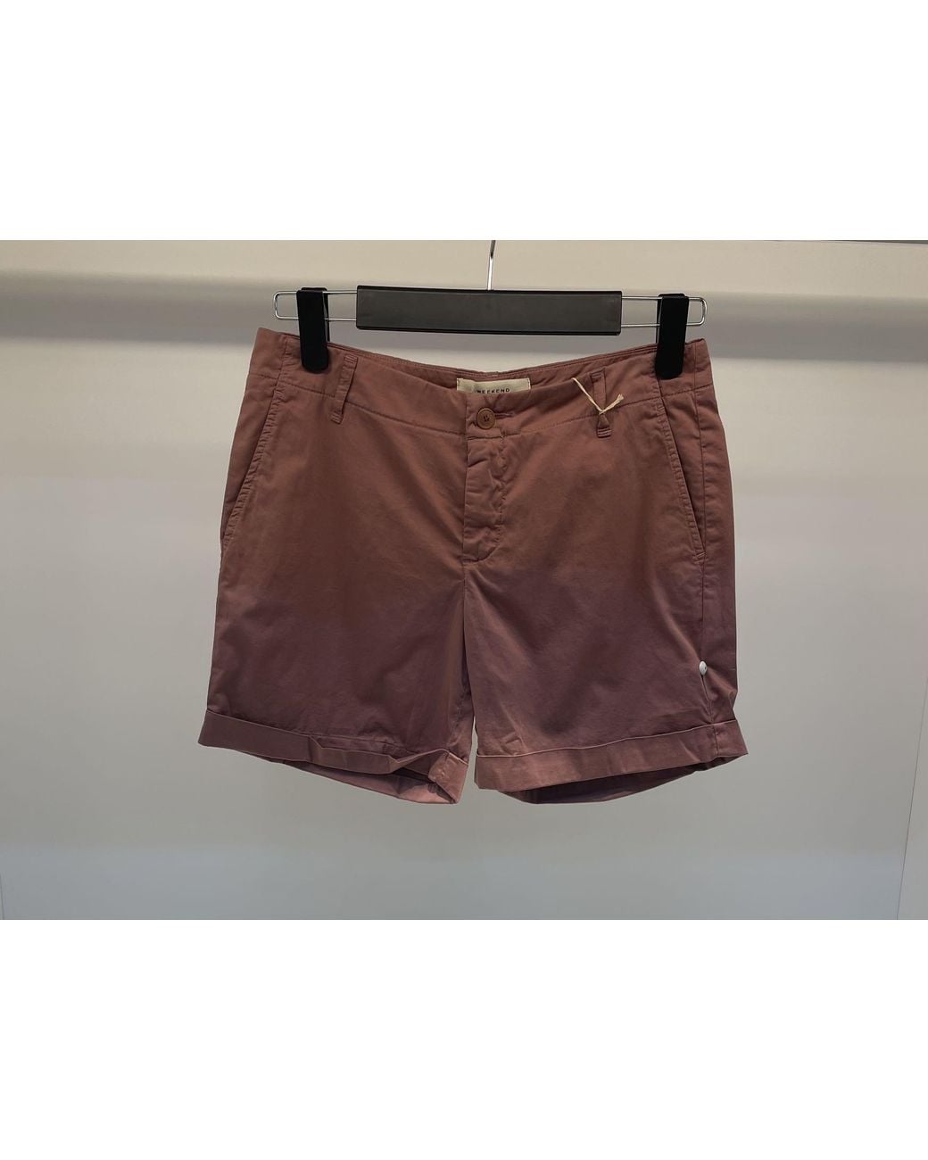 Weekend by Maxmara Brown Belt-Loop Shorts