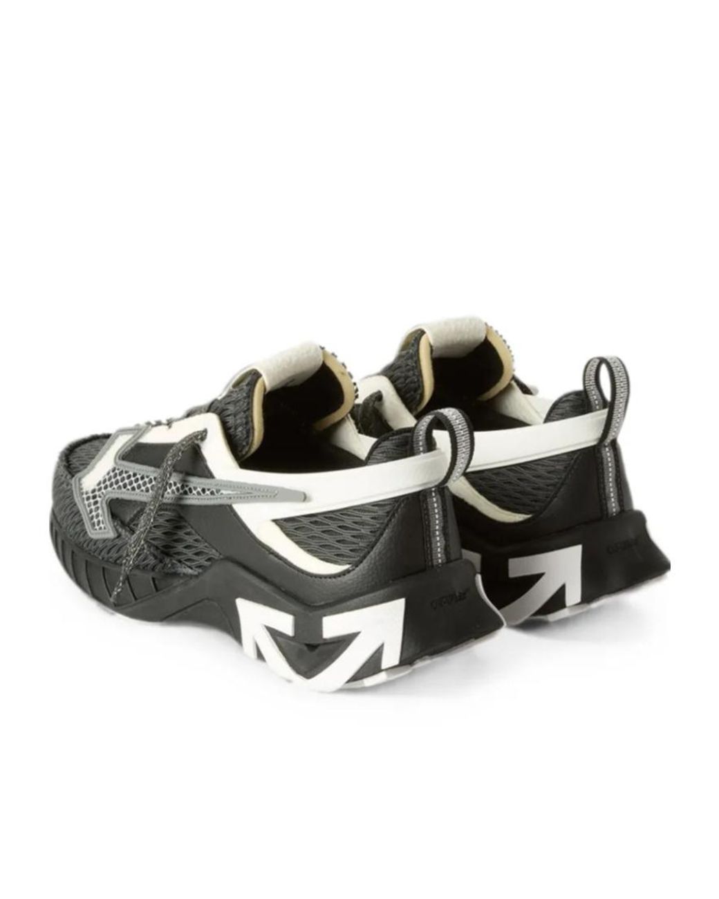 Off-White c/o Virgil Abloh Black Panelled Lace-Up Sneakers for men