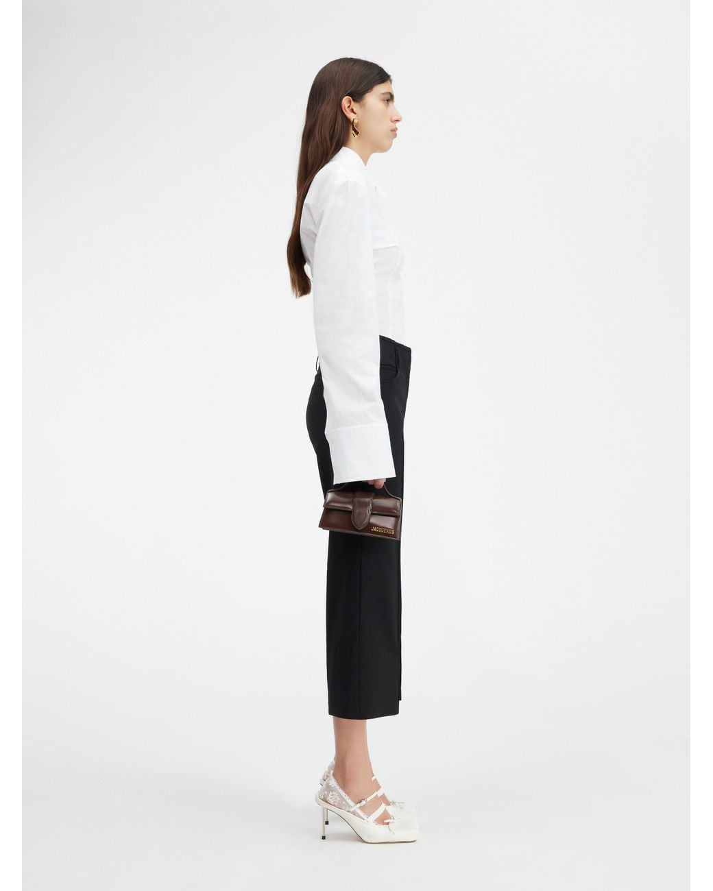 Jacquemus Black Le Pantalon Mid-Rise Cropped Trousers