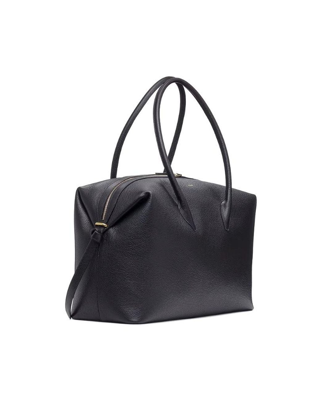 Yuzefi Black Brioche Weekender Shoulder Bag