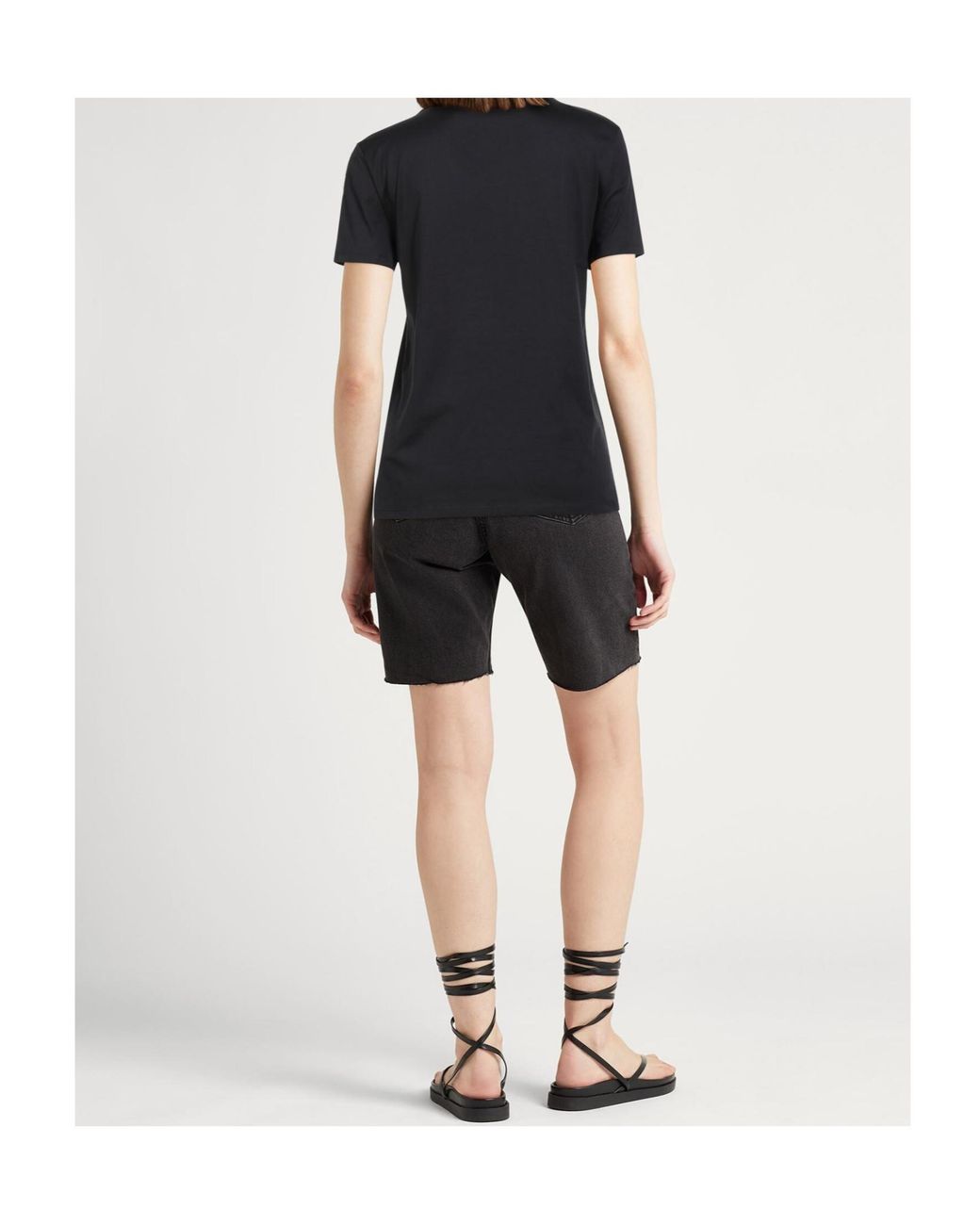 Max Mara Black Logo Crew Neck T-Shirt