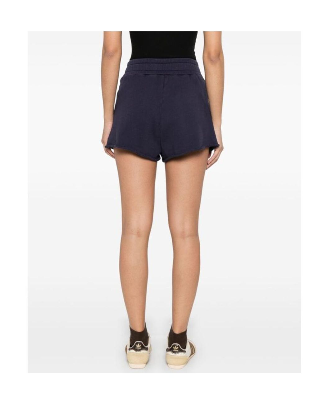 Autry Blue Elasticated Waistband Track Shorts