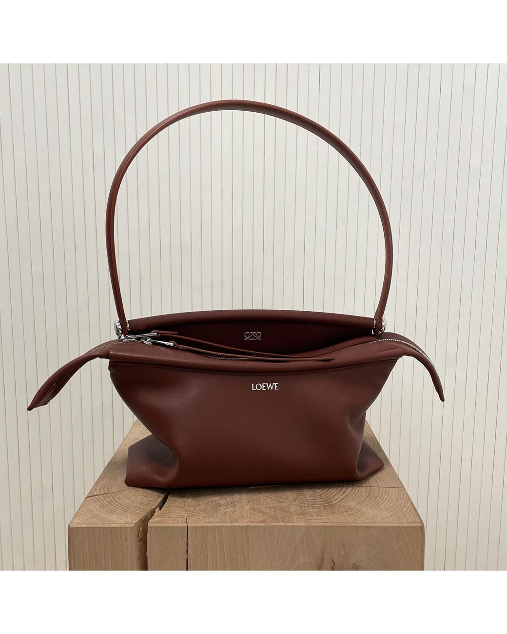 Loewe Brown Medium Top Handle Shoulder Bag