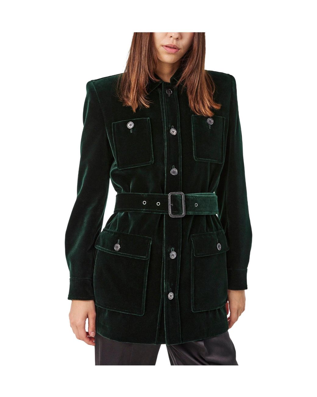 Saint Laurent Green Velvet Jacket