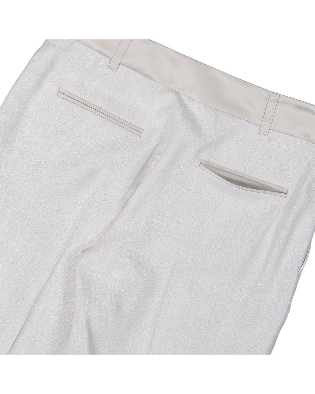 Casablanca White Belt Loop Casual Pants