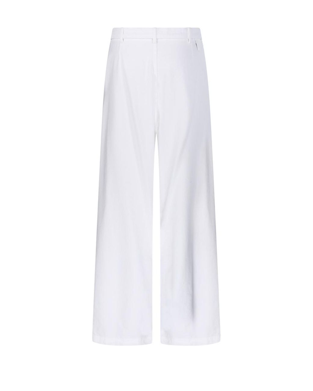 DARKPARK White Gaia Belted Wide-Leg Trousers