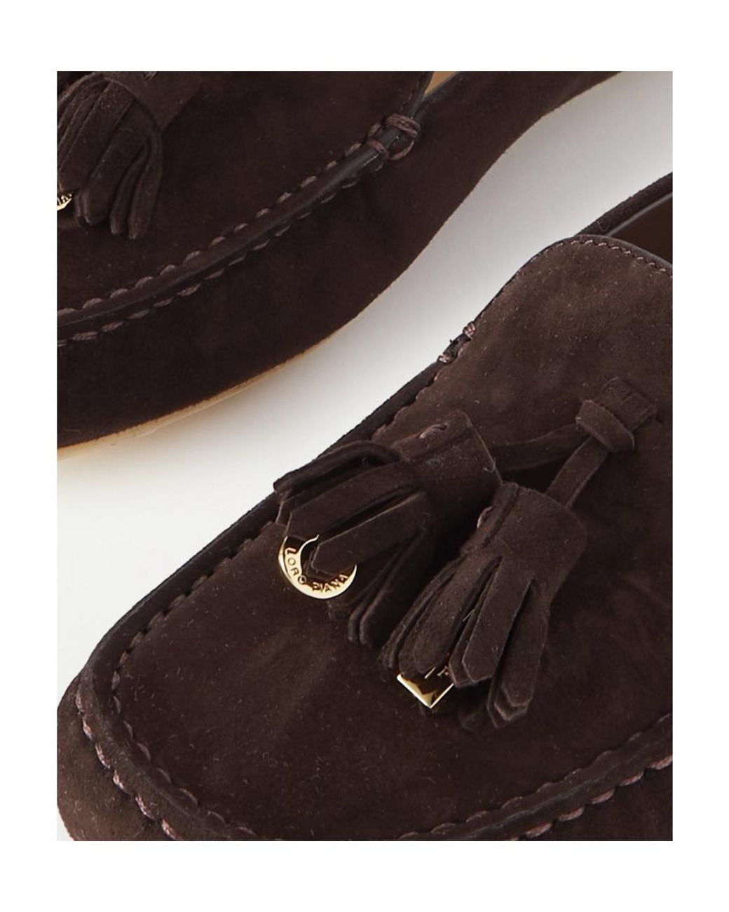 Loro Piana Brown Dotted Soles Love Shoes