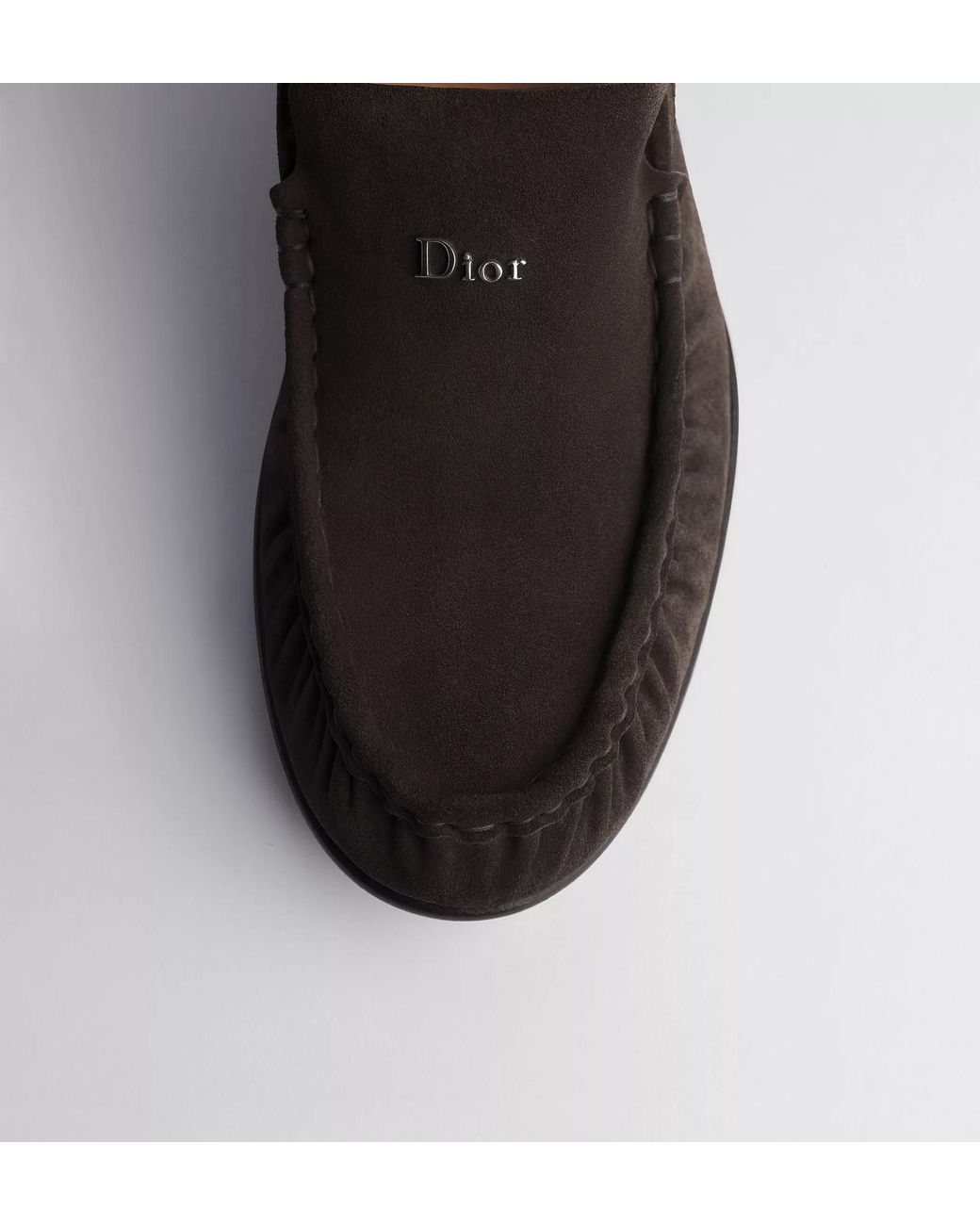 Dior Black Homme Ruched Moc Toe Loafers for men