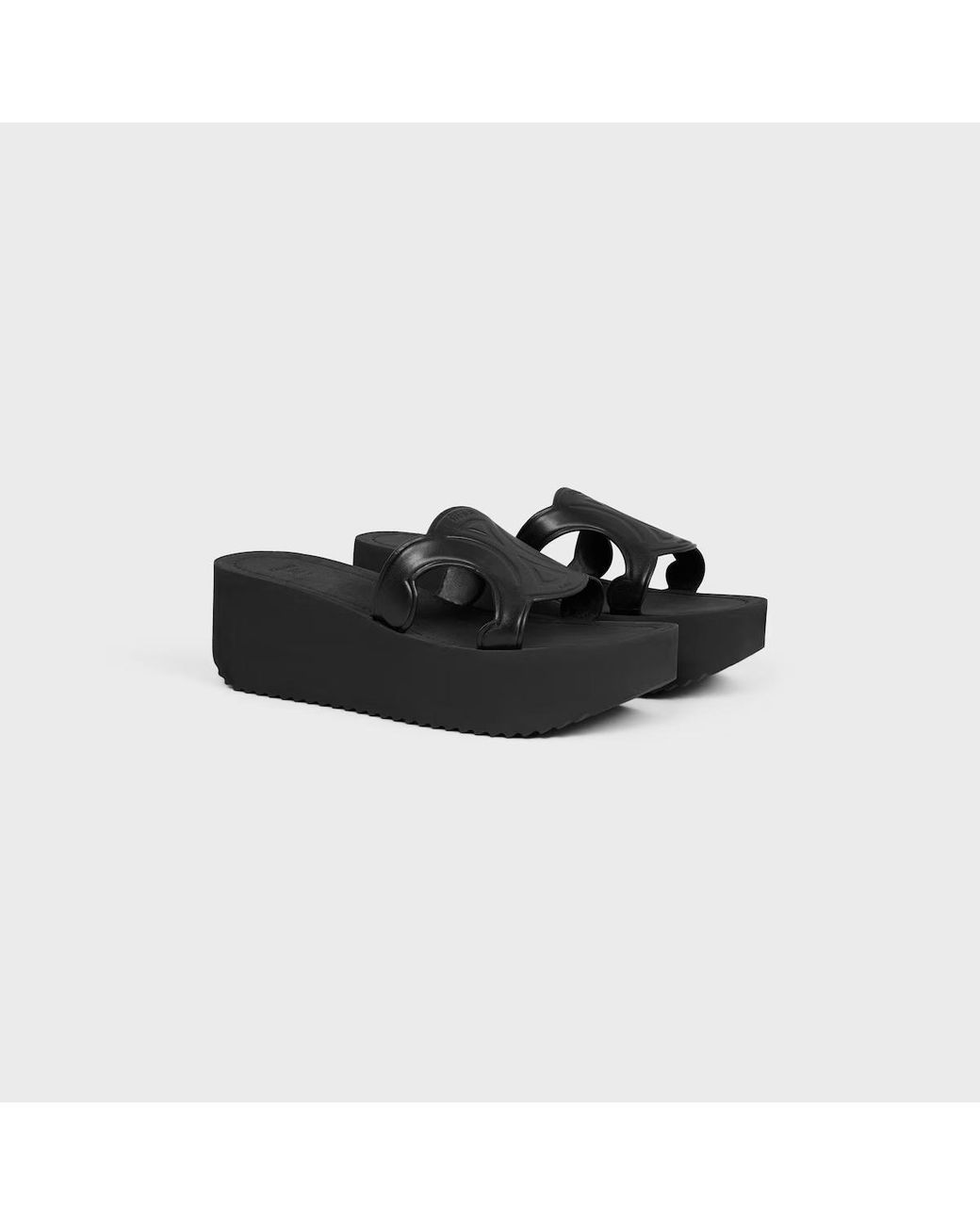 Céline Black Sunny Wedge Mule