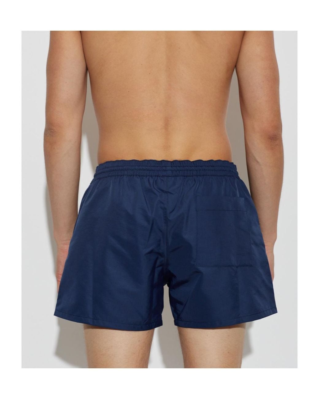 Balmain Blue Logo Trim Swim Shorts for men