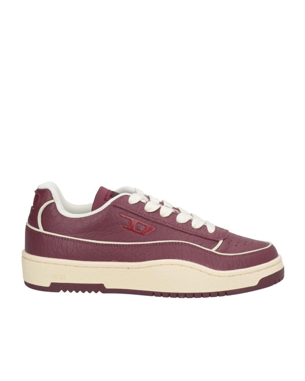 DIESEL Purple Minimalist Low-Top Sneakers