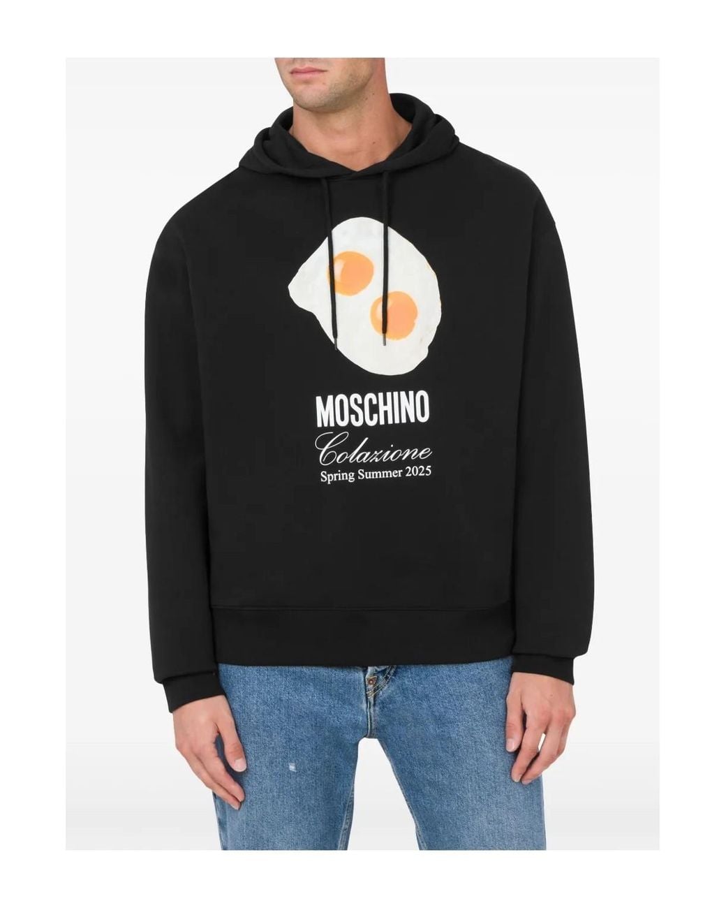 Moschino Black Hoodies for men