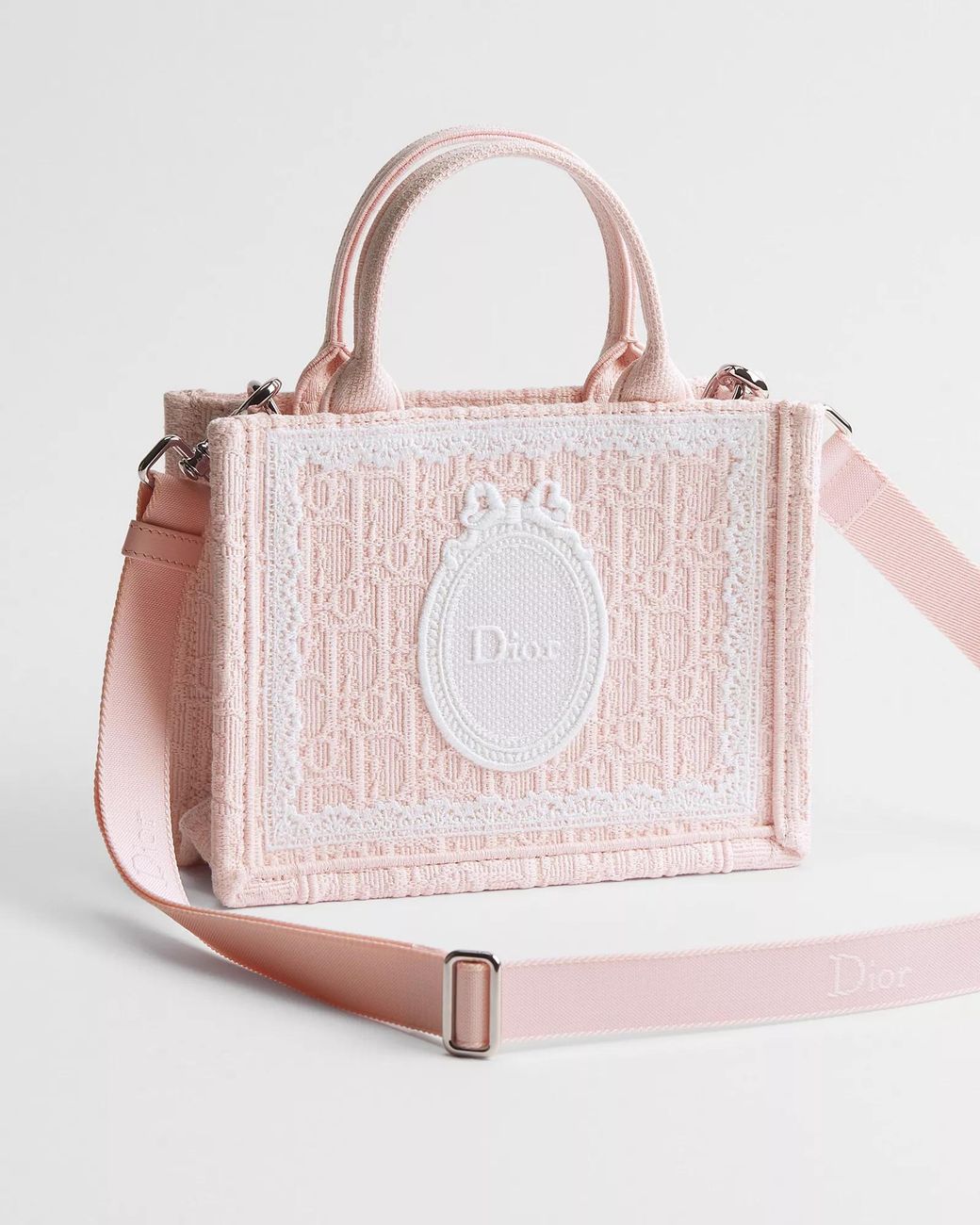 Dior Pink Mini Book Tote With Strap for men