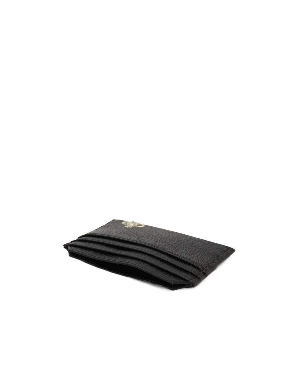 Vivienne Westwood Black Logo Plaque Card Holder