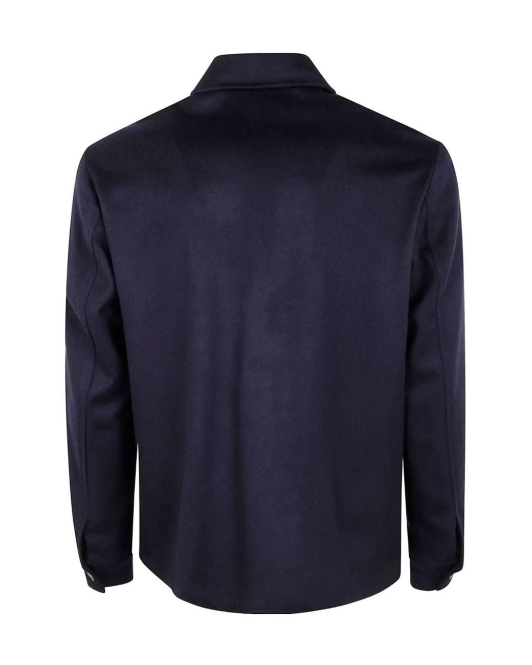 Barba Napoli Blue 'Park' Shirt Jacket for men