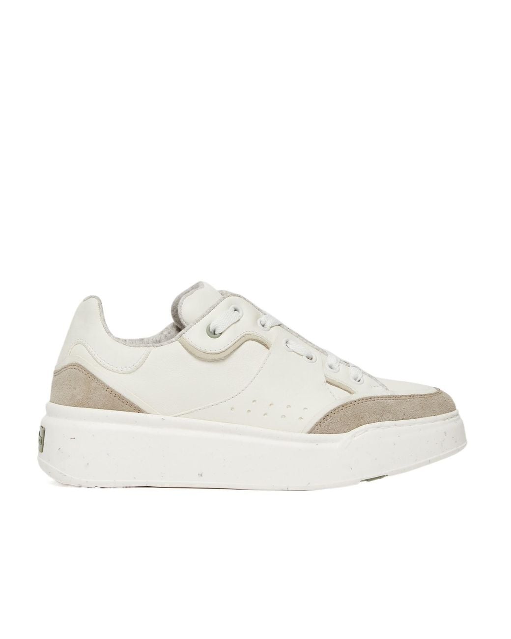 Max Mara White Lace-Up Low-Top Sneakers
