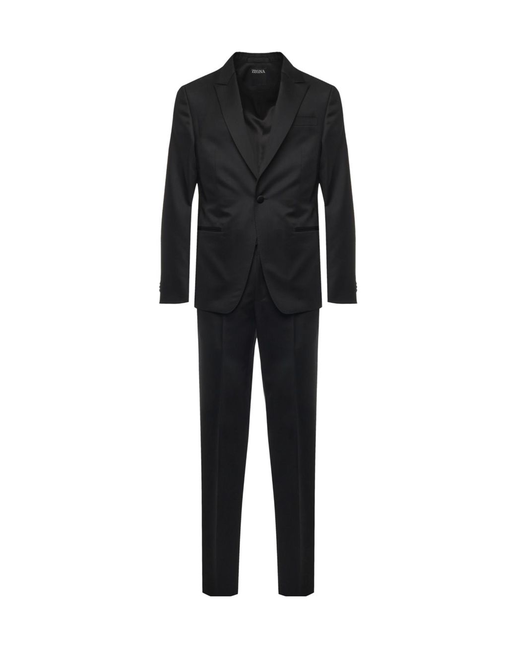 Zegna Black Two Piece Tailored Suit