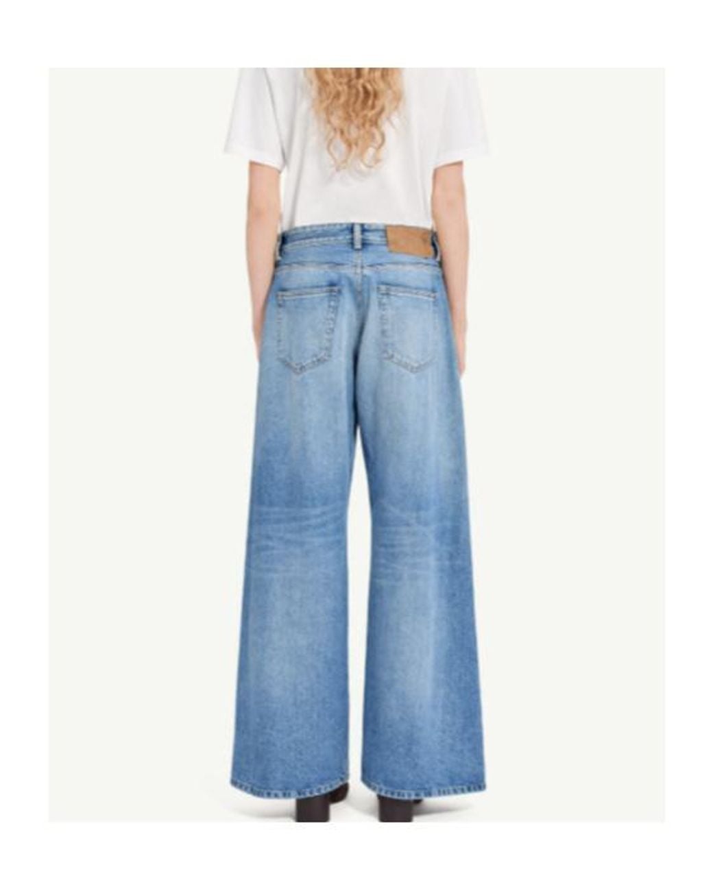 MM6 by Maison Margiela Blue Wide-Leg Jeans