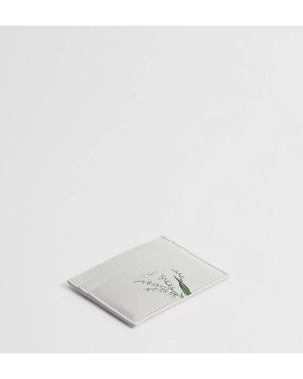 Dior White Freesia Card Holder
