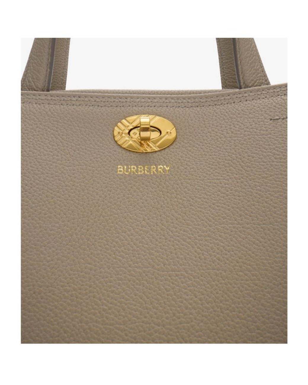 Burberry Natural Small Check Cotswolds Tote Bag
