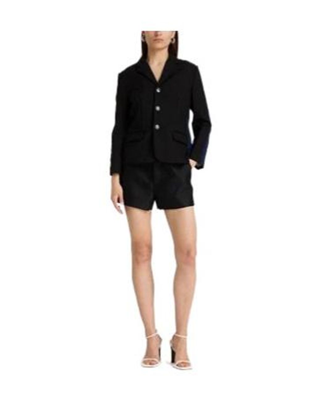 Marni Black Two-Color Long-Sleeved Suit Jacket