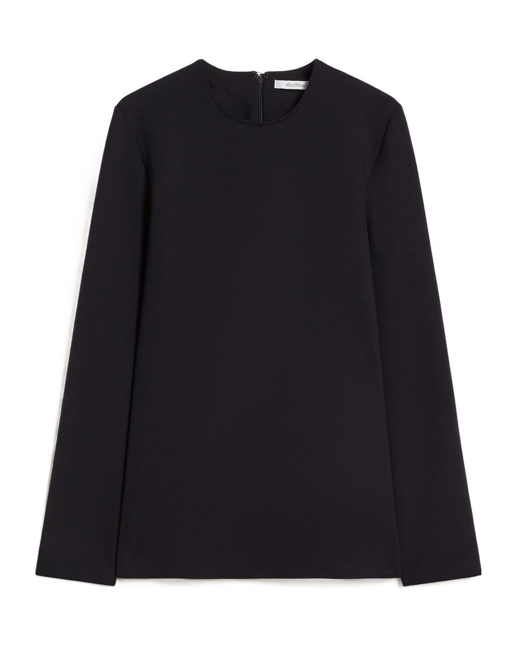 Max Mara Black Slim Fit Crewneck Top