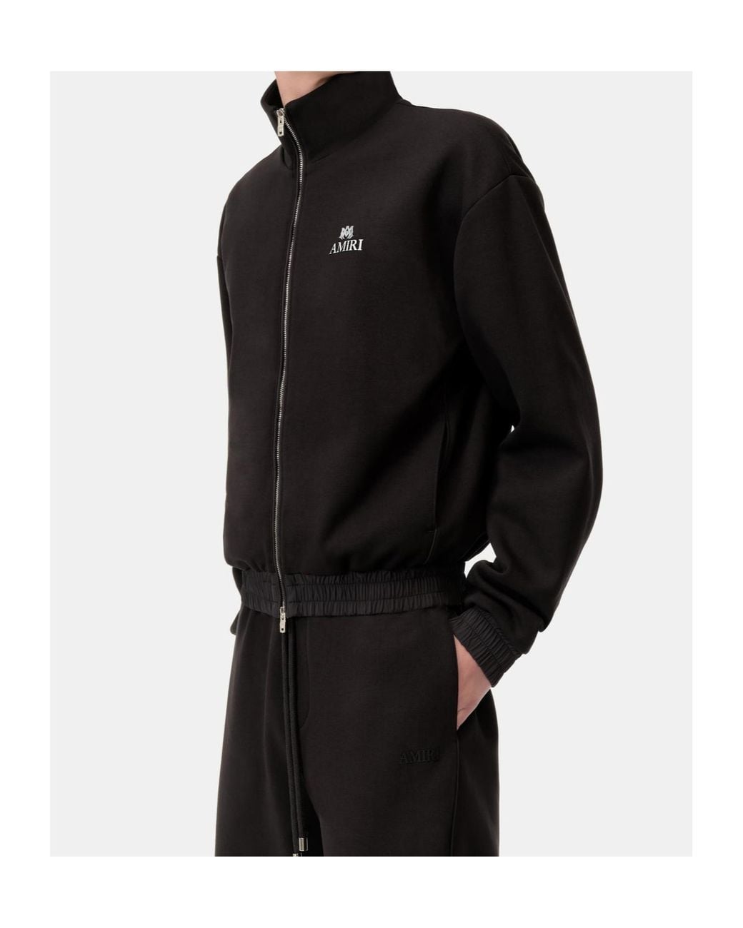 Amiri Black Lounge Track Jacket for men