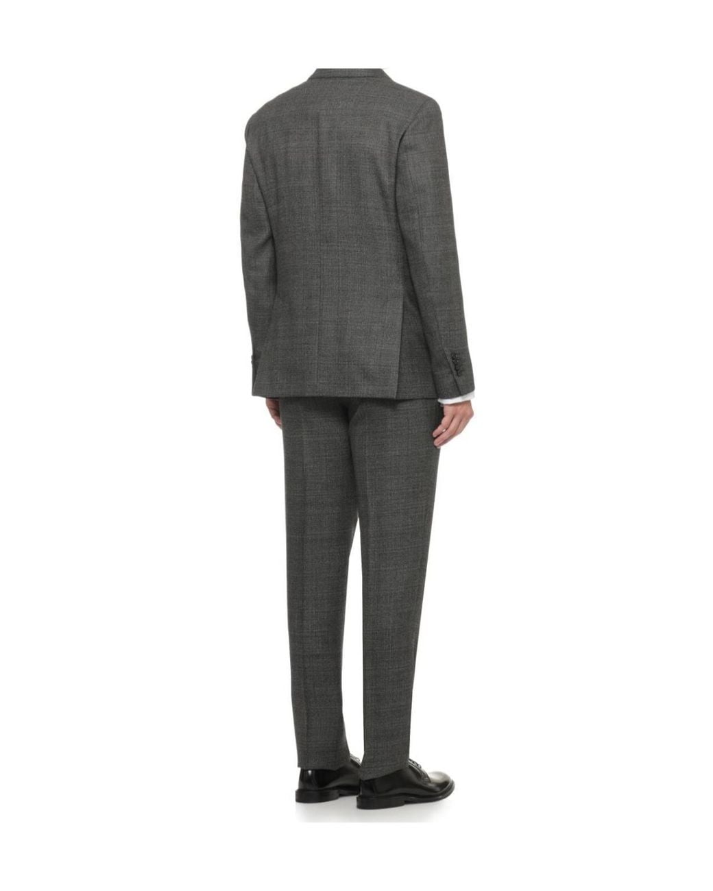 Lardini Gray Check Two-Piece Suit for men