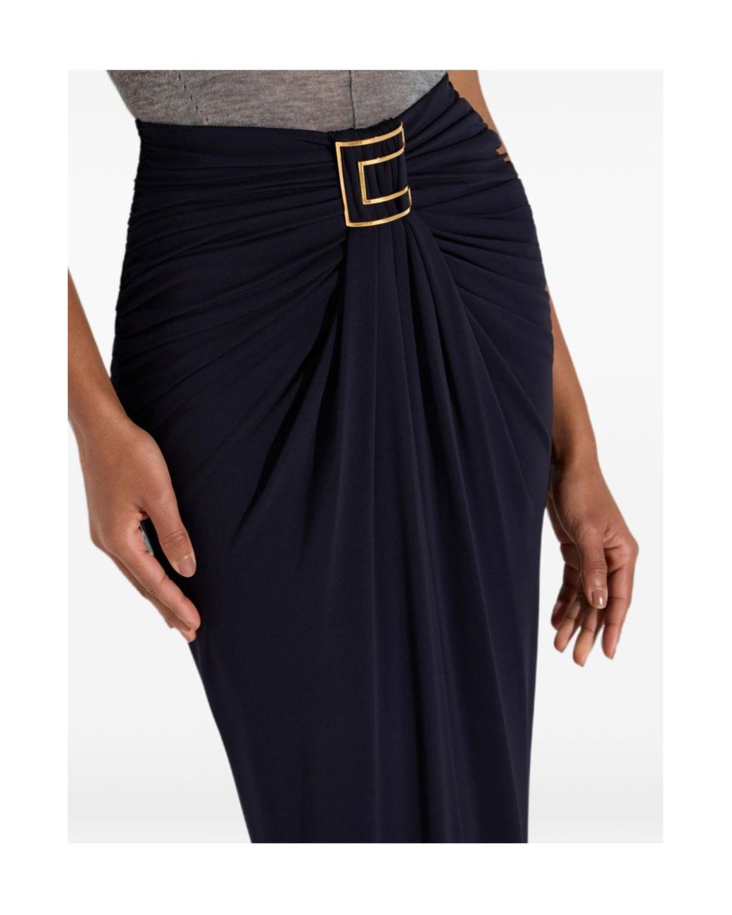 Elisabetta Franchi Blue Skirt