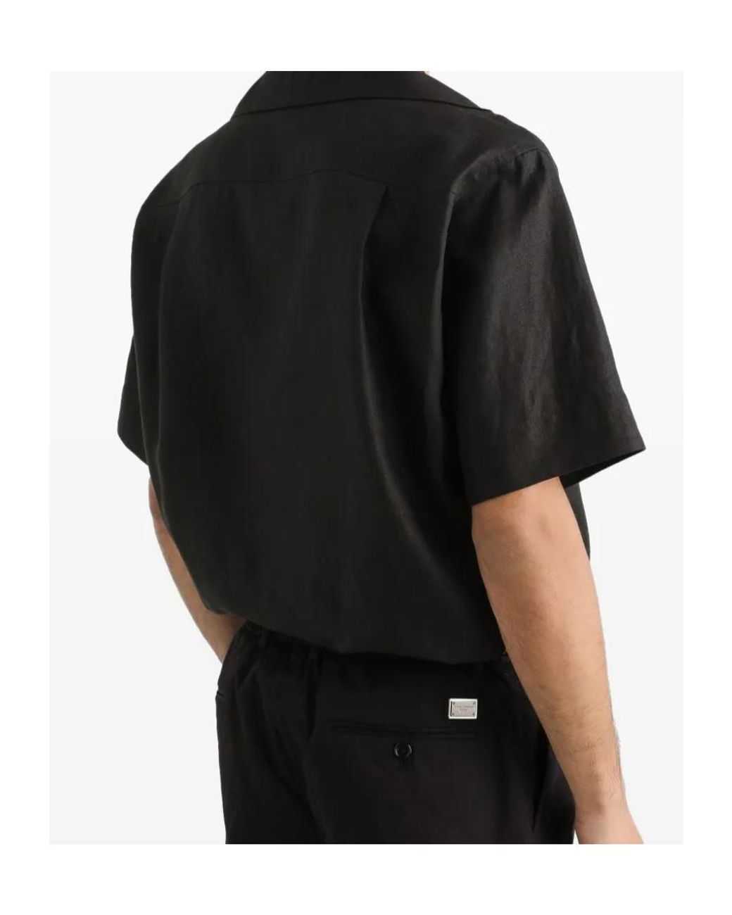 Dolce & Gabbana Black Short-Sleeved Polo Shirt for men