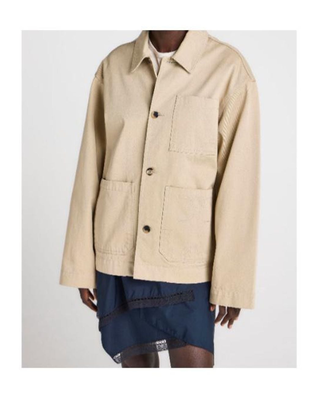 J.W. Anderson Natural Button-Up Shirt Jacket