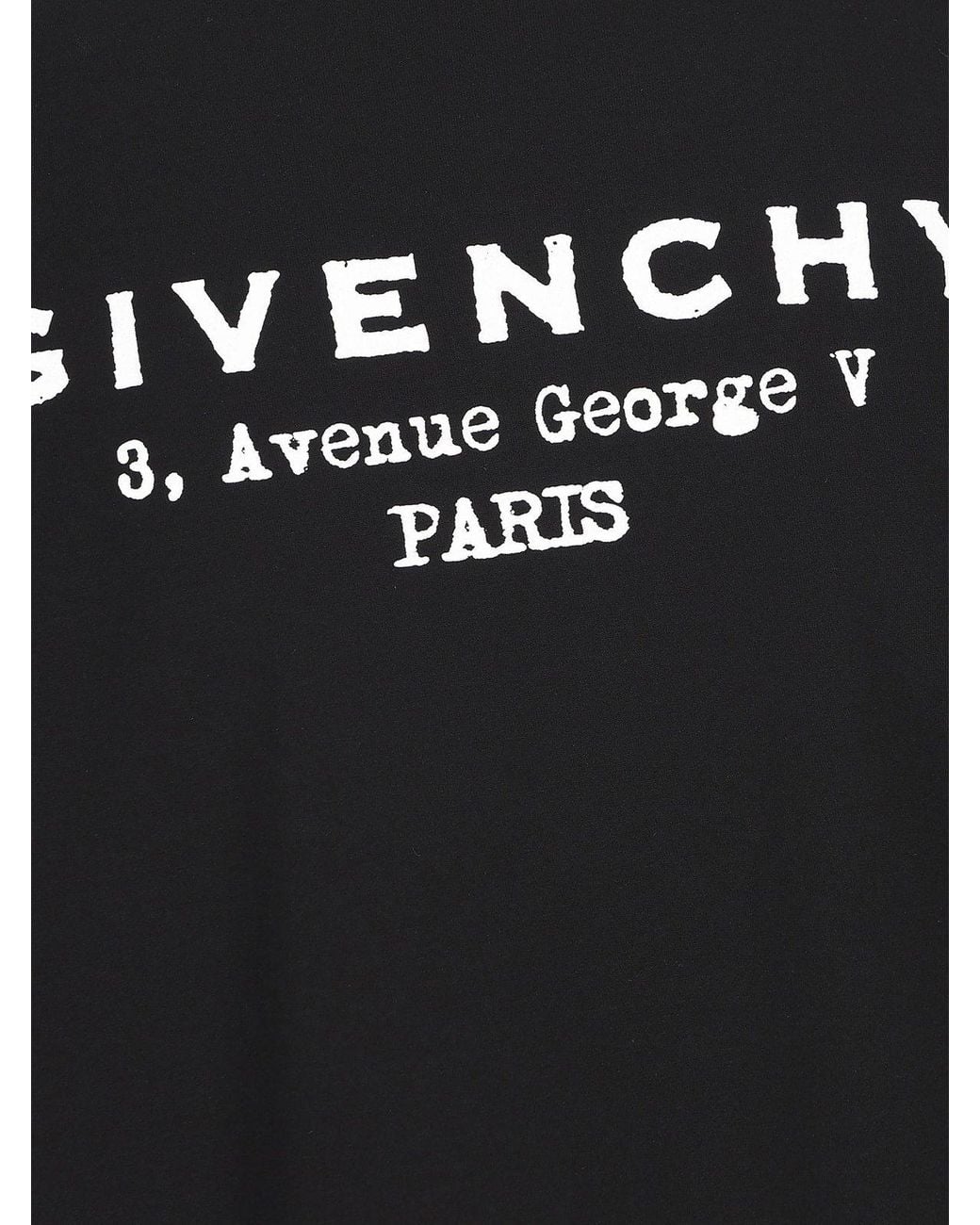 Givenchy Black Logo Printed Crewneck T-Shirt