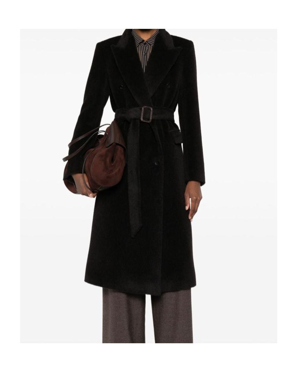 Tagliatore Black Long-Sleeved Coat