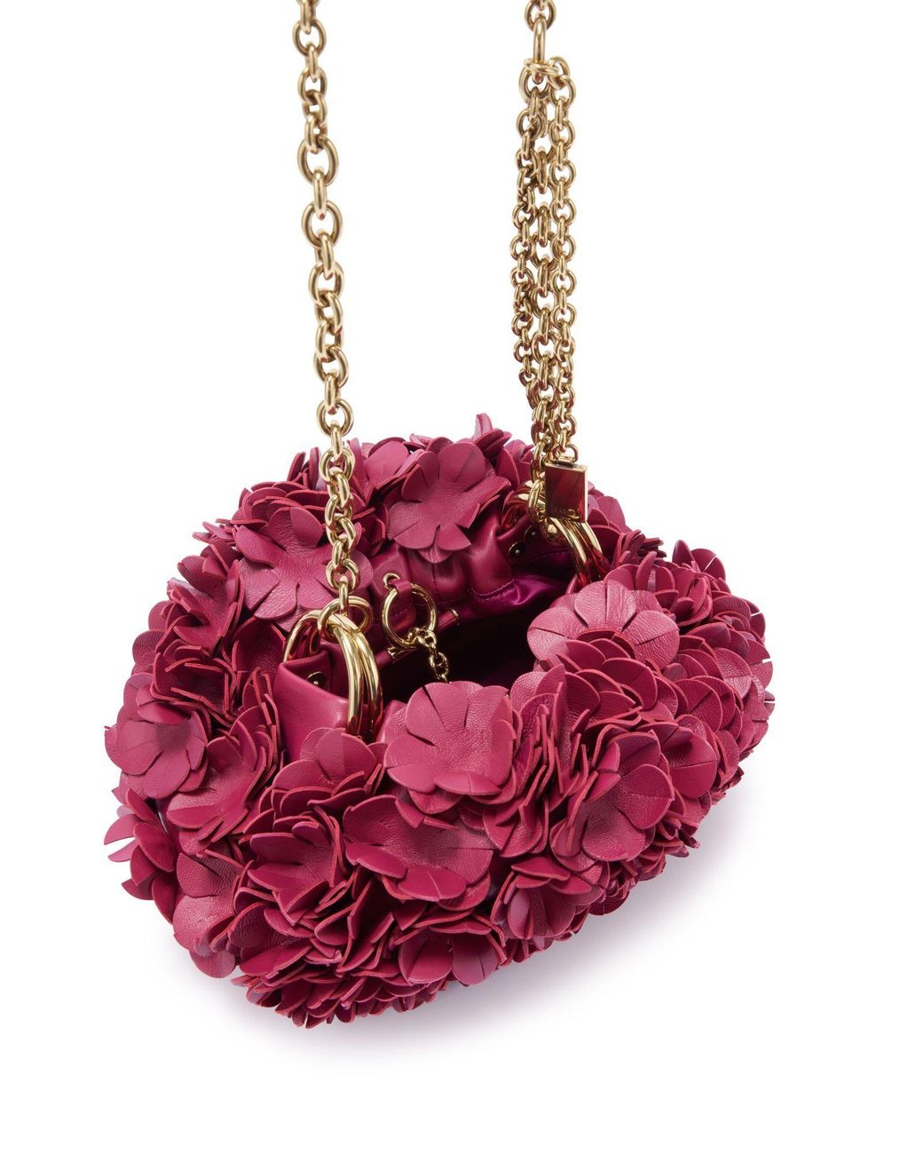 Chloé Purple Pleated Single-Shoulder Bag