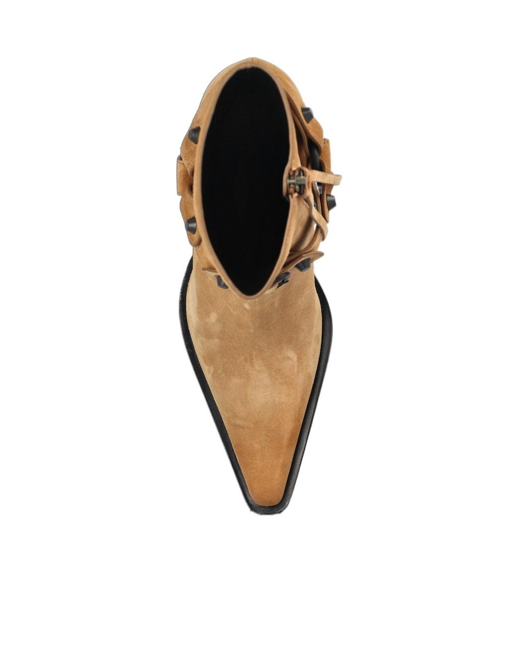 Balenciaga Brown Heeled Ankle Boots