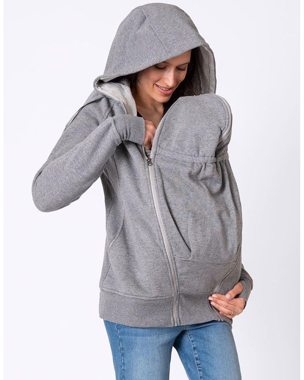3 in 1 maternity hoodie
